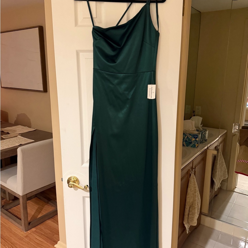 Windsor One Shoulder Green Dress